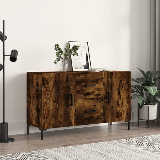 Credenza Rovere Fumo 100x36x60 cm in Legno Multistrato | homemem39