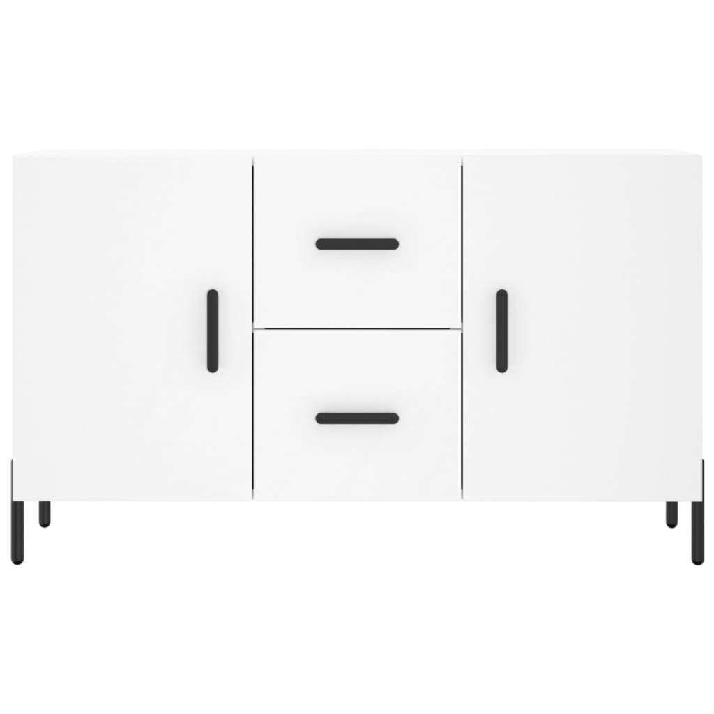 Credenza Bianca 100x36x60 cm in Legno Multistrato