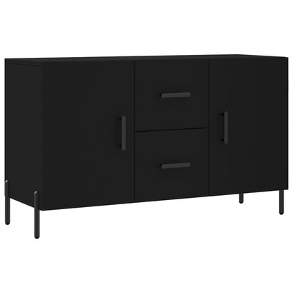 Credenza Nera 100x36x60 cm in Legno Multistrato - homemem39