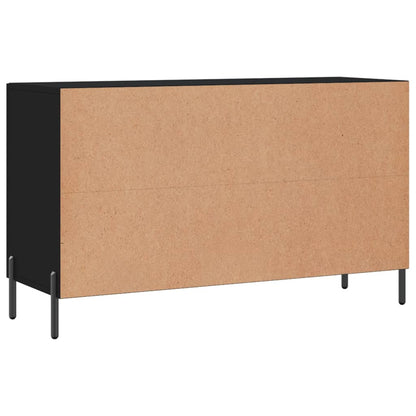Credenza Nera 100x36x60 cm in Legno Multistrato - homemem39