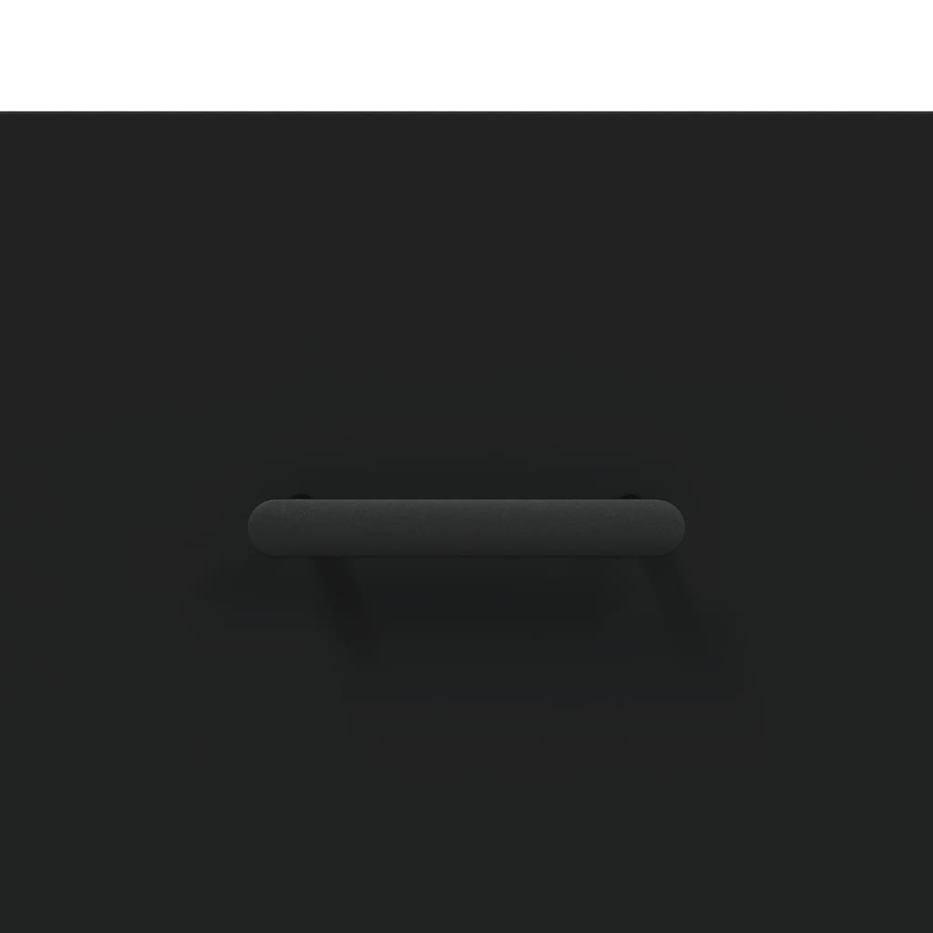 Credenza Nera 100x36x60 cm in Legno Multistrato - homemem39