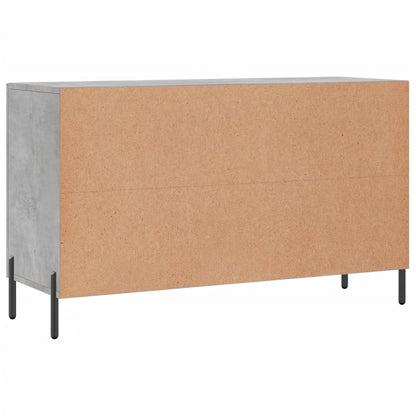 Credenza Grigio Cemento 100x36x60 cm in Legno Multistrato