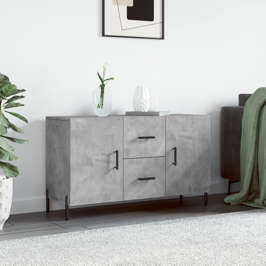 Credenza Grigio Cemento 100x36x60 cm in Legno Multistrato - homemem39