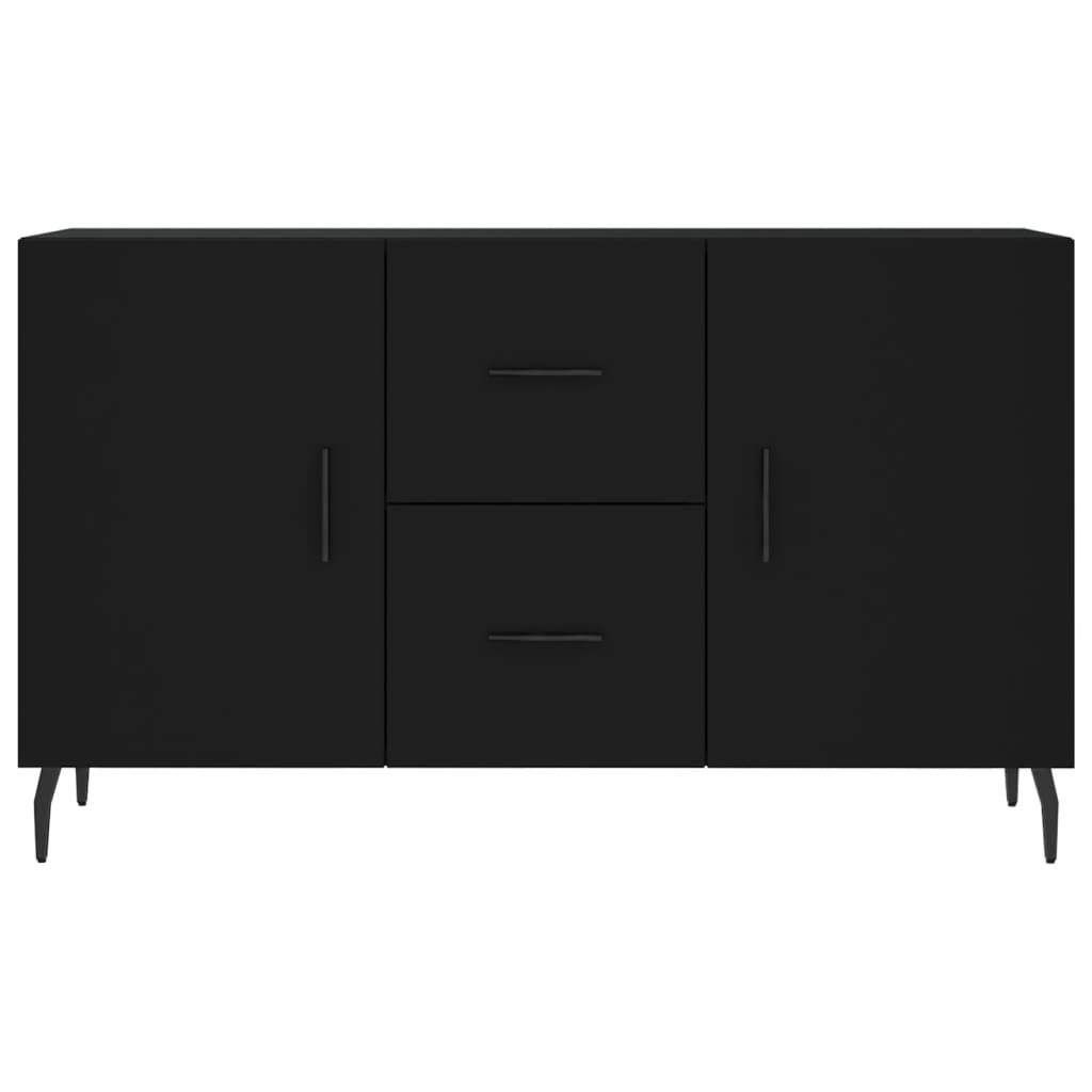 Credenza Nera 100x36x60 cm in Legno Multistrato