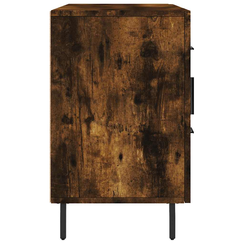 Credenza Rovere Fumo 100x36x60 cm in Legno Multistrato
