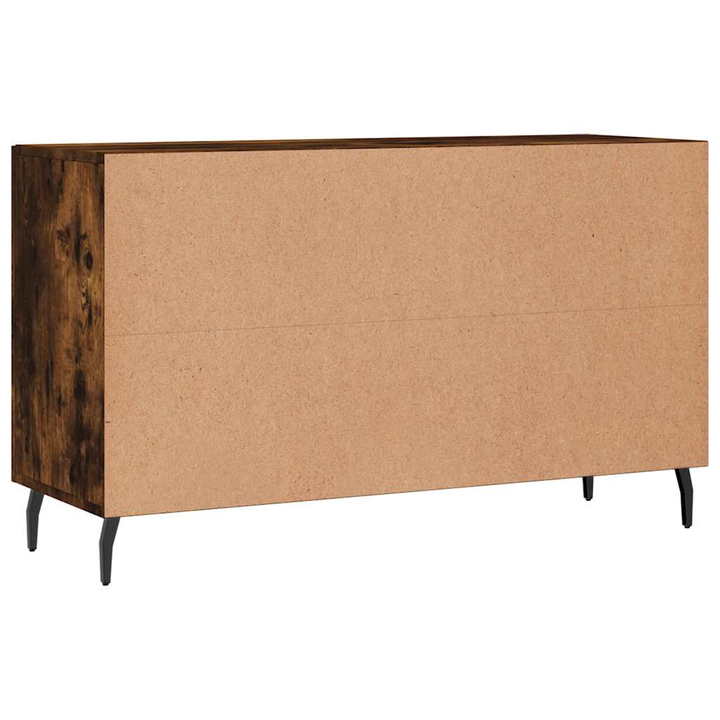 Credenza Rovere Fumo 100x36x60 cm in Legno Multistrato