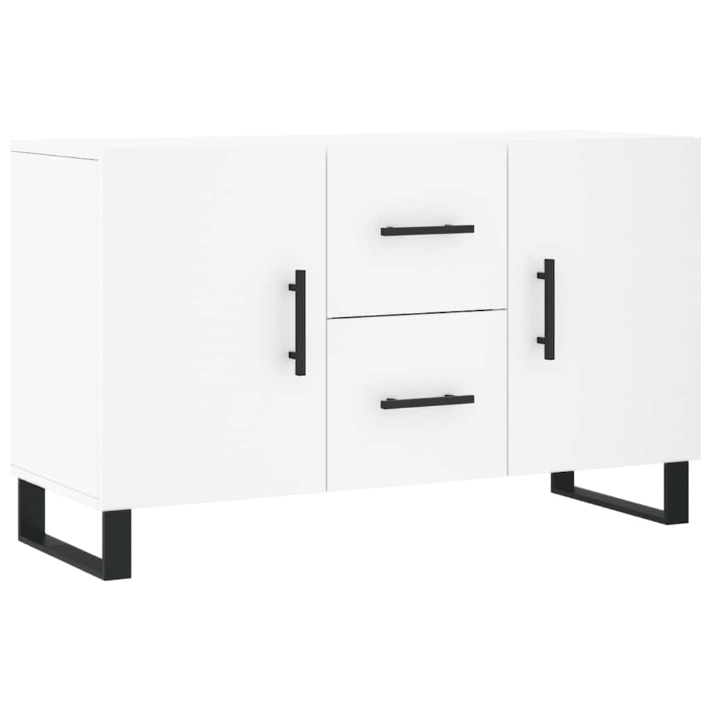 Credenza Bianca 100x36x60 cm in Legno Multistrato