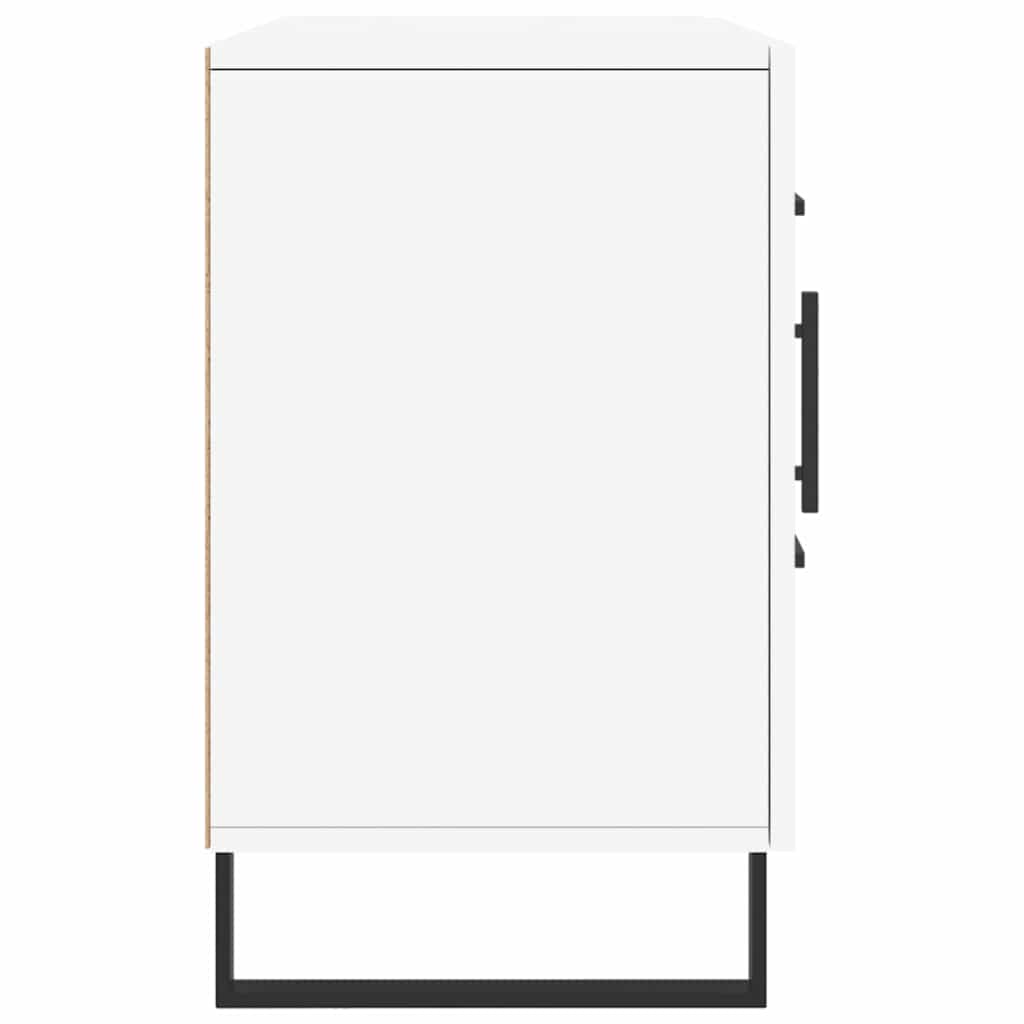 Credenza Bianca 100x36x60 cm in Legno Multistrato