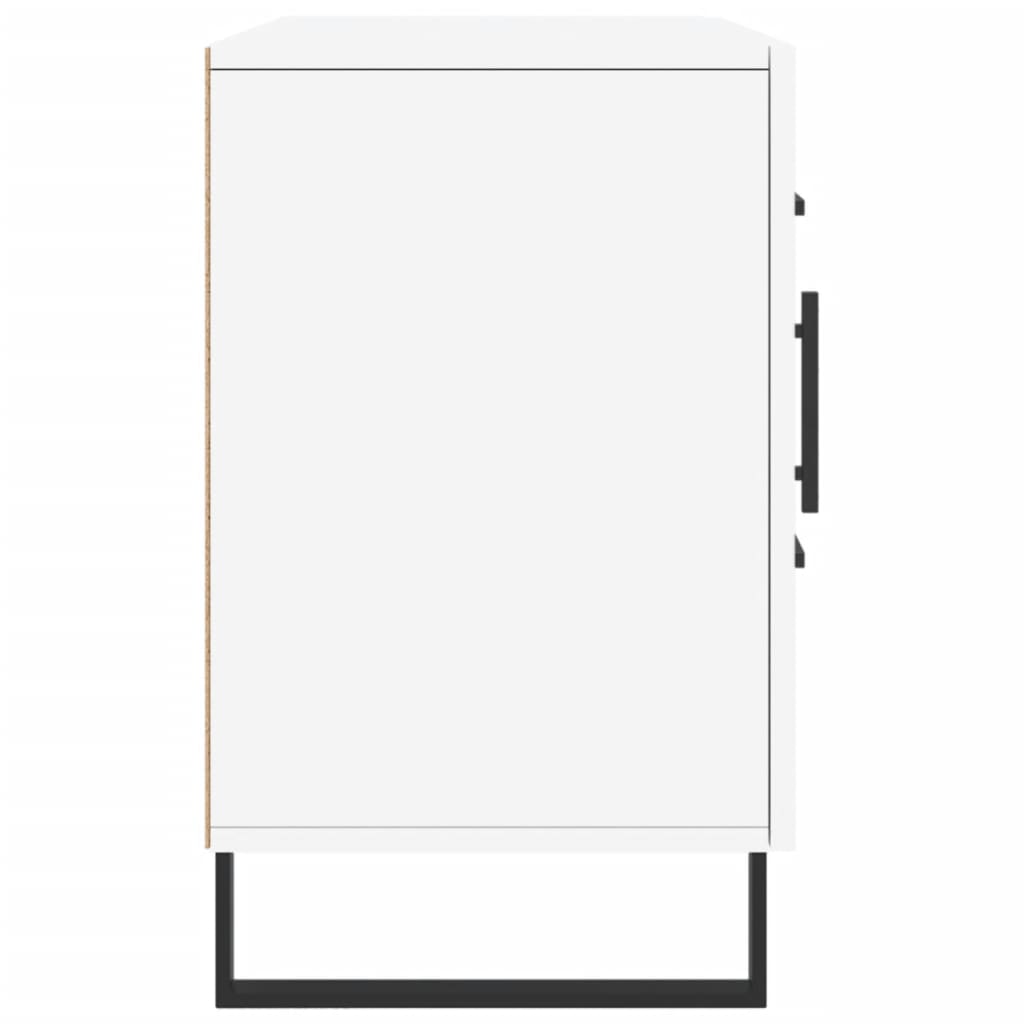 Credenza Bianca 100x36x60 cm in Legno Multistrato