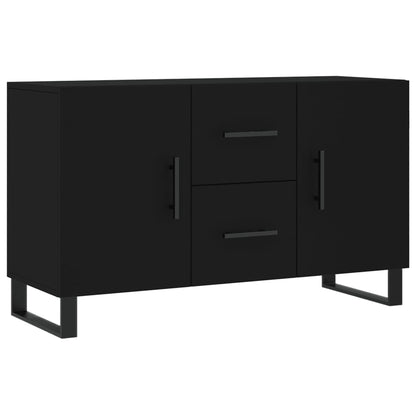 Credenza Nera 100x36x60 cm in Legno Multistrato