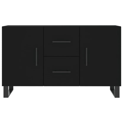 Credenza Nera 100x36x60 cm in Legno Multistrato