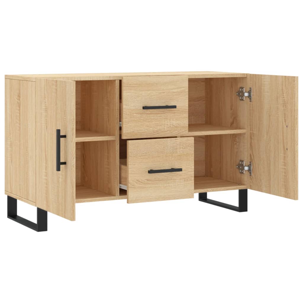 Credenza Rovere Sonoma 100x36x60 cm in Legno Multistrato - homemem39