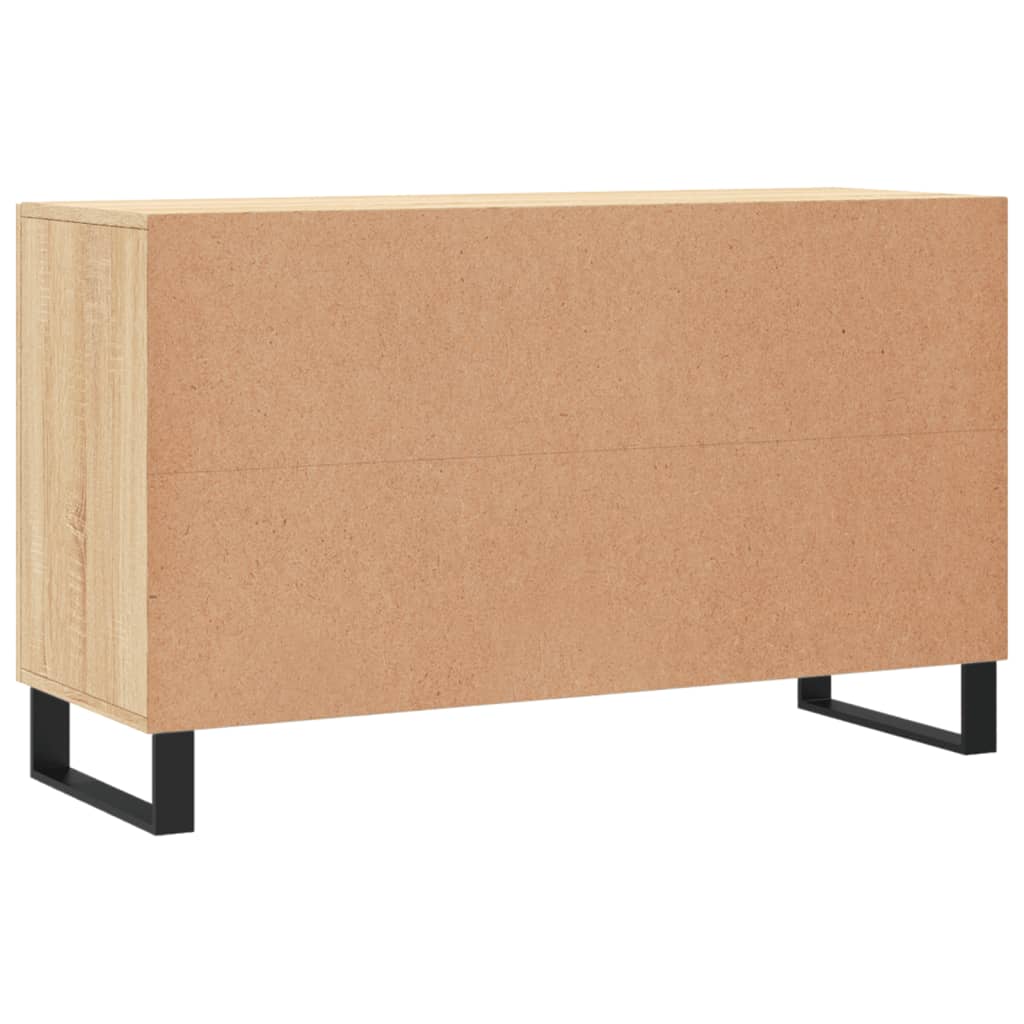 Credenza Rovere Sonoma 100x36x60 cm in Legno Multistrato