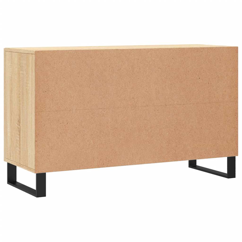 Credenza Rovere Sonoma 100x36x60 cm in Legno Multistrato