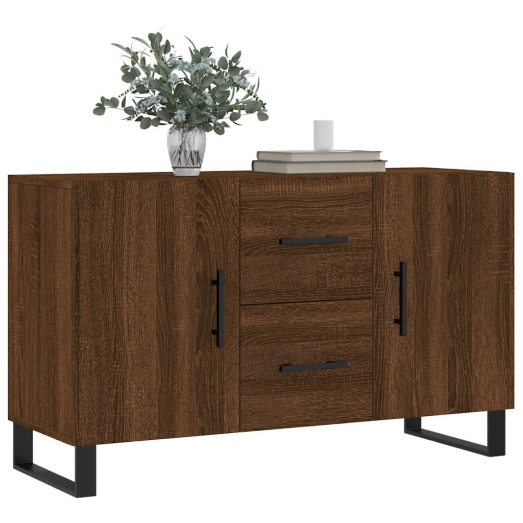 Credenza Rovere Marrone 100x36x60 cm in Legno Multistrato - homemem39