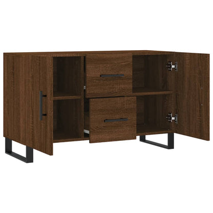 Credenza Rovere Marrone 100x36x60 cm in Legno Multistrato - homemem39
