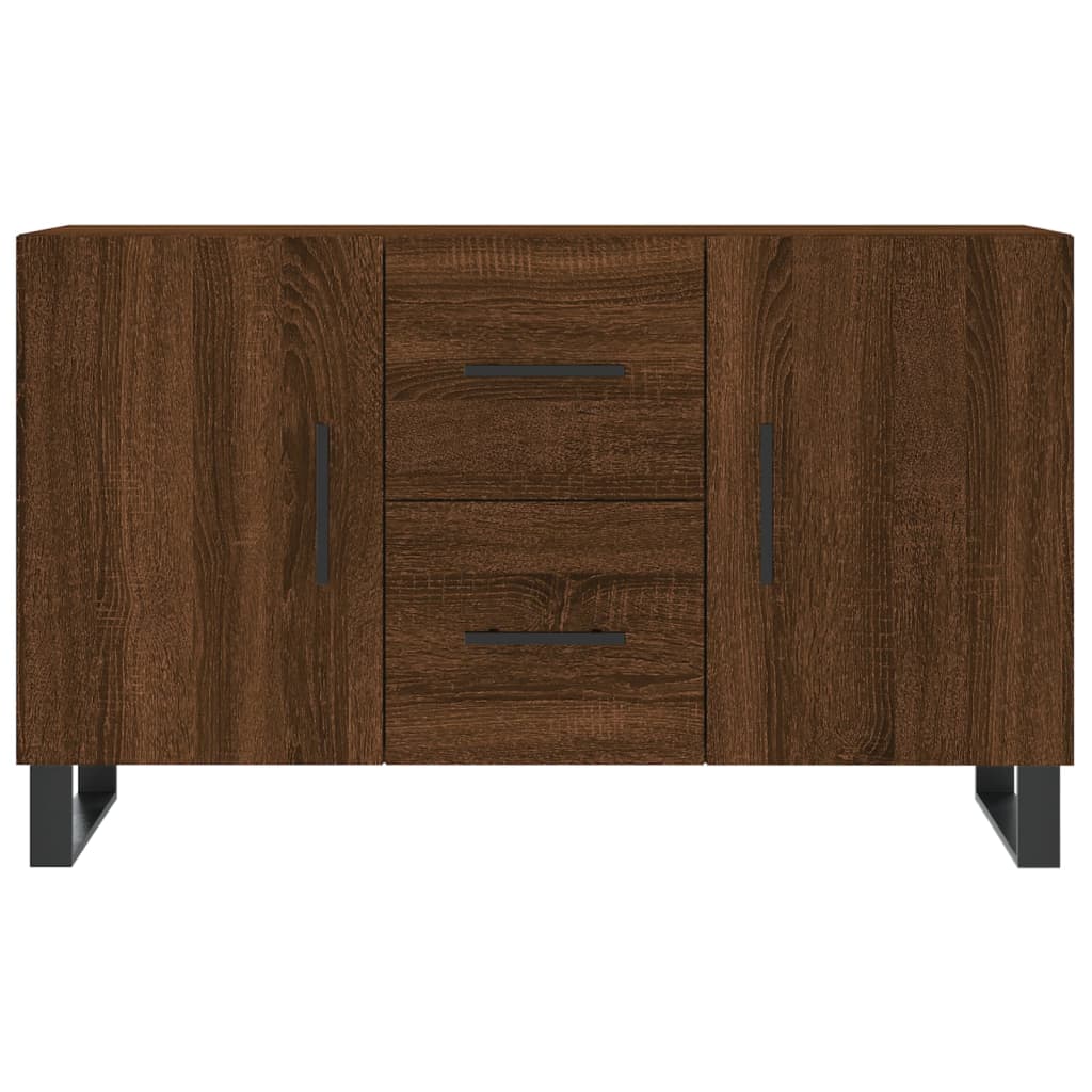 Credenza Rovere Marrone 100x36x60 cm in Legno Multistrato - homemem39