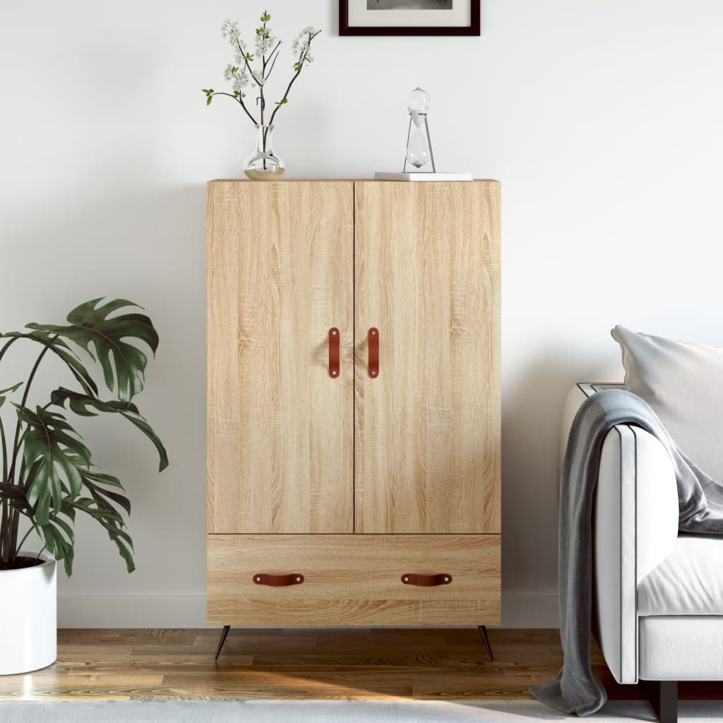 Credenza Rovere Sonoma 69,5x31x115 cm in Legno Multistrato | homemem39