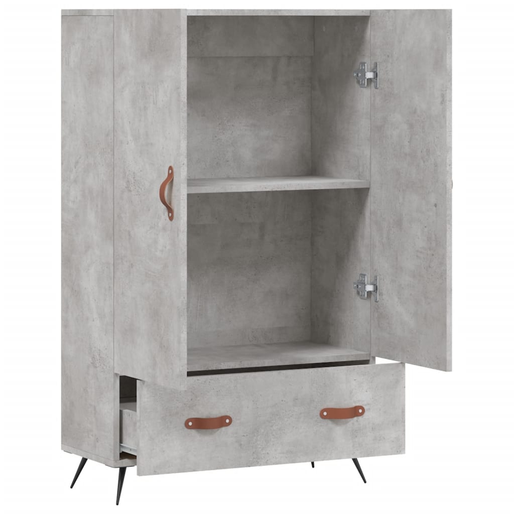 Credenza Grigio Cemento 69,5x31x115 cm in Legno Multistrato - homemem39