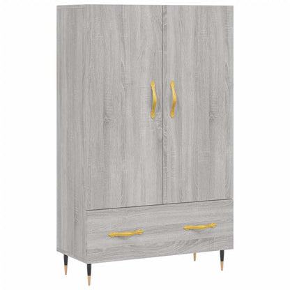 Credenza Grigio Sonoma 69,5x31x115 cm in Legno Multistrato