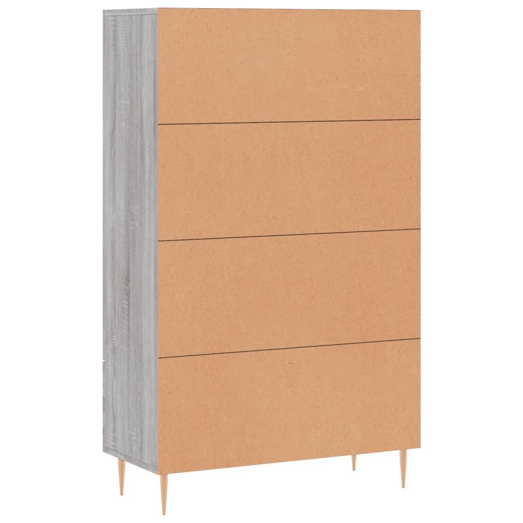 Credenza Grigio Sonoma 69,5x31x115 cm in Legno Multistrato | homemem39