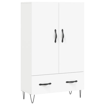 Credenza Bianca 69,5x31x115 cm in Legno Multistrato
