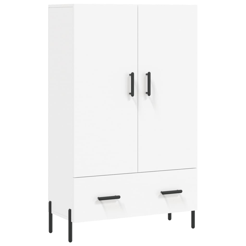 Credenza Bianca 69,5x31x115 cm in Legno Multistrato