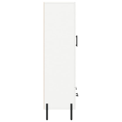 Credenza Bianca 69,5x31x115 cm in Legno Multistrato