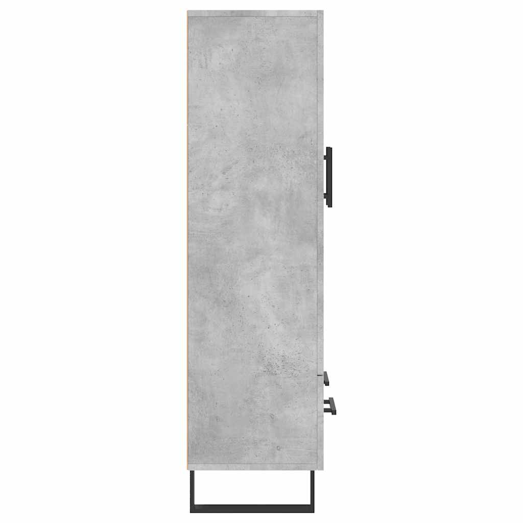 Credenza Grigio Cemento 69,5x31x115 cm in Legno Multistrato