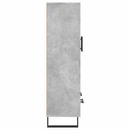 Credenza Grigio Cemento 69,5x31x115 cm in Legno Multistrato