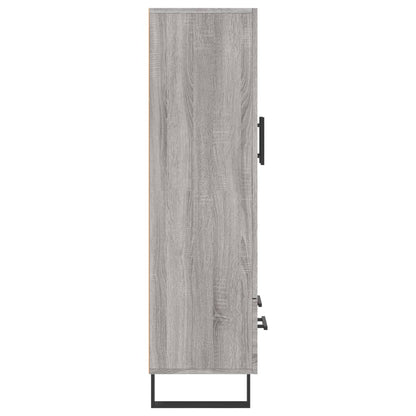 Credenza Grigio Sonoma 69,5x31x115 cm in Legno Multistrato