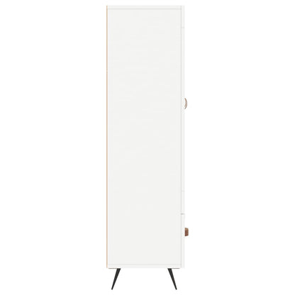 Credenza Bianca 69,5x31x115 cm in Legno Multistrato