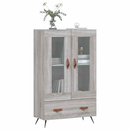 Credenza Grigio Sonoma 69,5x31x115 cm in Legno Multistrato