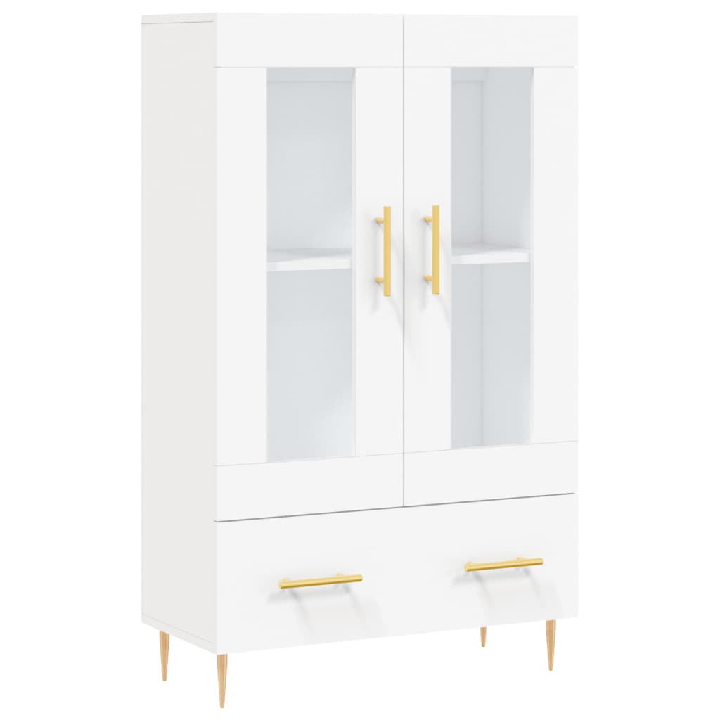 Credenza Bianca 69,5x31x115 cm in Legno Multistrato