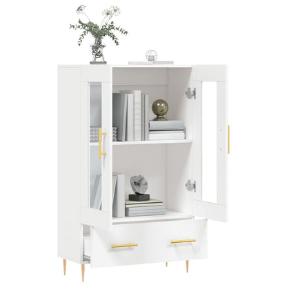Credenza Bianca 69,5x31x115 cm in Legno Multistrato