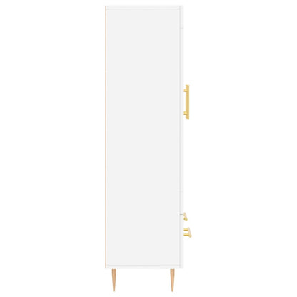 Credenza Bianca 69,5x31x115 cm in Legno Multistrato