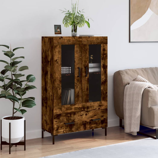 Credenza Rovere Fumo 69,5x31x115 cm in Legno Multistrato | homemem39