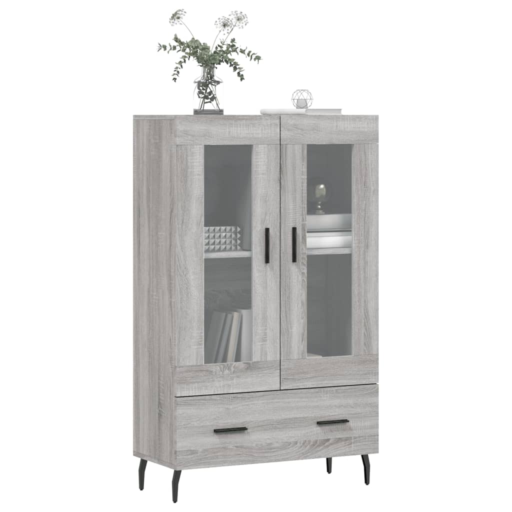 Credenza Grigio Sonoma 69,5x31x115 cm in Legno Multistrato | homemem39