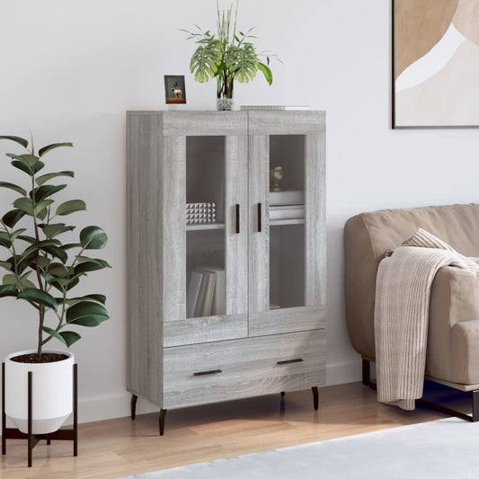 Credenza Grigio Sonoma 69,5x31x115 cm in Legno Multistrato | homemem39