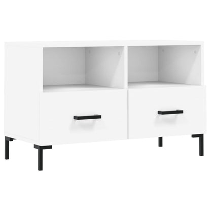 Mobile Porta TV Bianco 80x36x50 cm in Legno Multistrato - homemem39