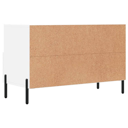 Mobile Porta TV Bianco 80x36x50 cm in Legno Multistrato - homemem39