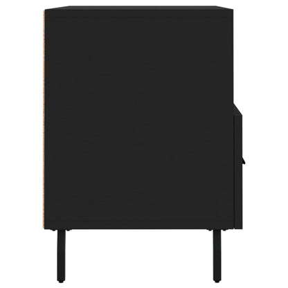 Mobile Porta TV Nero 80x36x50 cm in Legno Multistrato