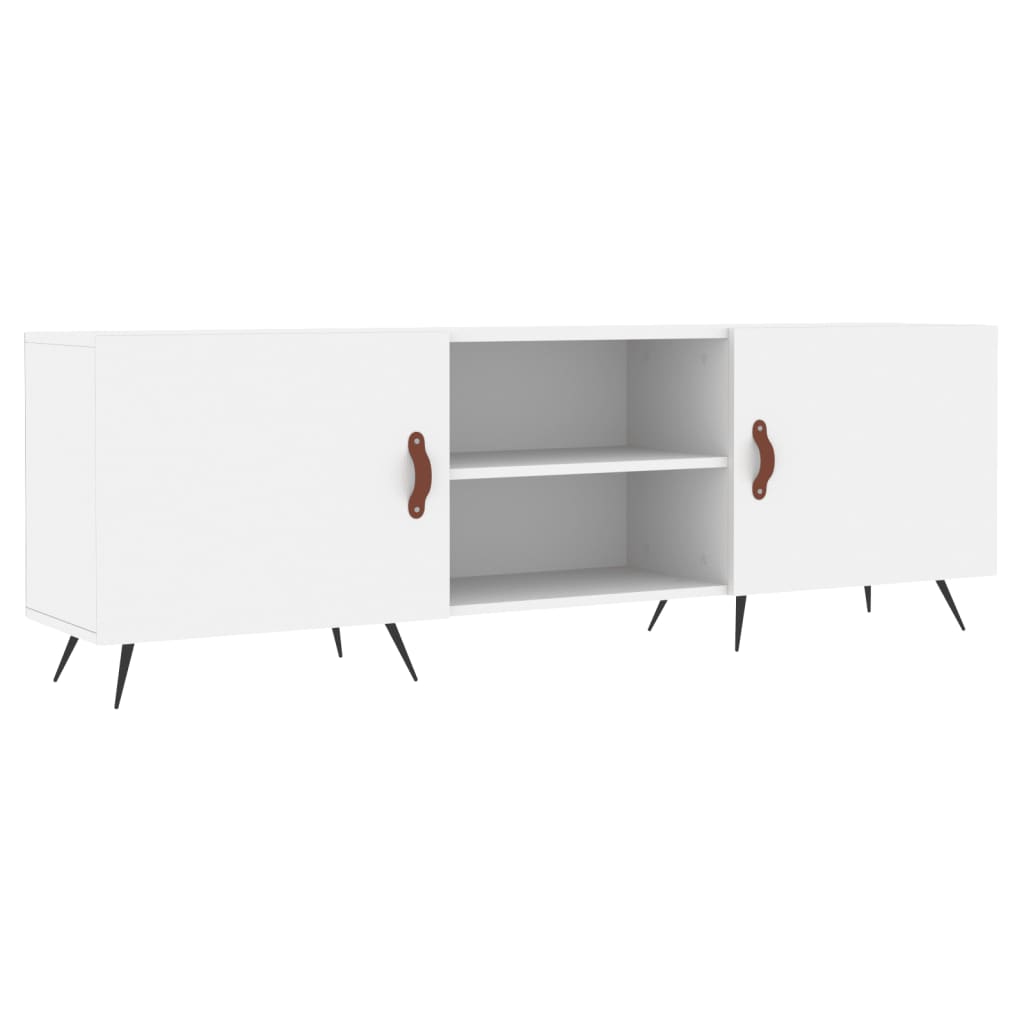 Mobile Porta TV Bianco 150x30x50 cm in Legno Multistrato
