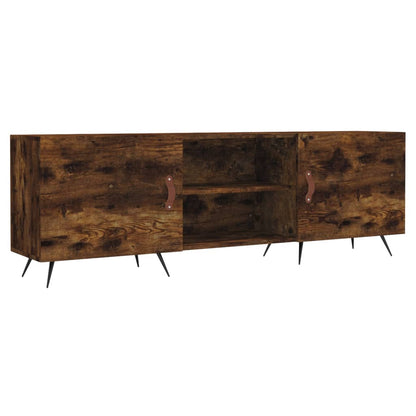 Mobile Porta TV Rovere Fumo 150x30x50 cm in Legno Multistrato | homemem39