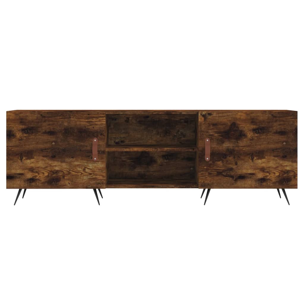 Mobile Porta TV Rovere Fumo 150x30x50 cm in Legno Multistrato | homemem39
