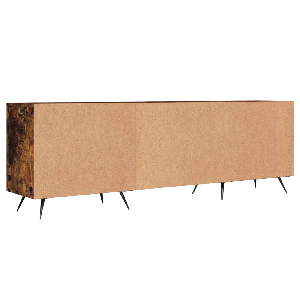 Mobile Porta TV Rovere Fumo 150x30x50 cm in Legno Multistrato | homemem39