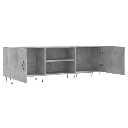 Mobile Porta TV Grigio Cemento 150x30x50cm in Legno Multistrato - homemem39