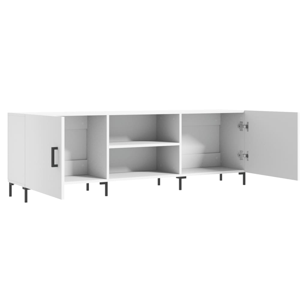 Mobile Porta TV Bianco 150x30x50 cm in Legno Multistrato - homemem39