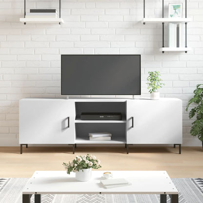 Mobile Porta TV Bianco 150x30x50 cm in Legno Multistrato - homemem39