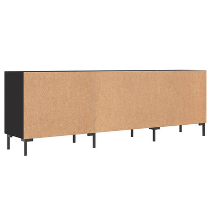 Mobile Porta TV Nero 150x30x50 cm in Legno Multistrato - homemem39
